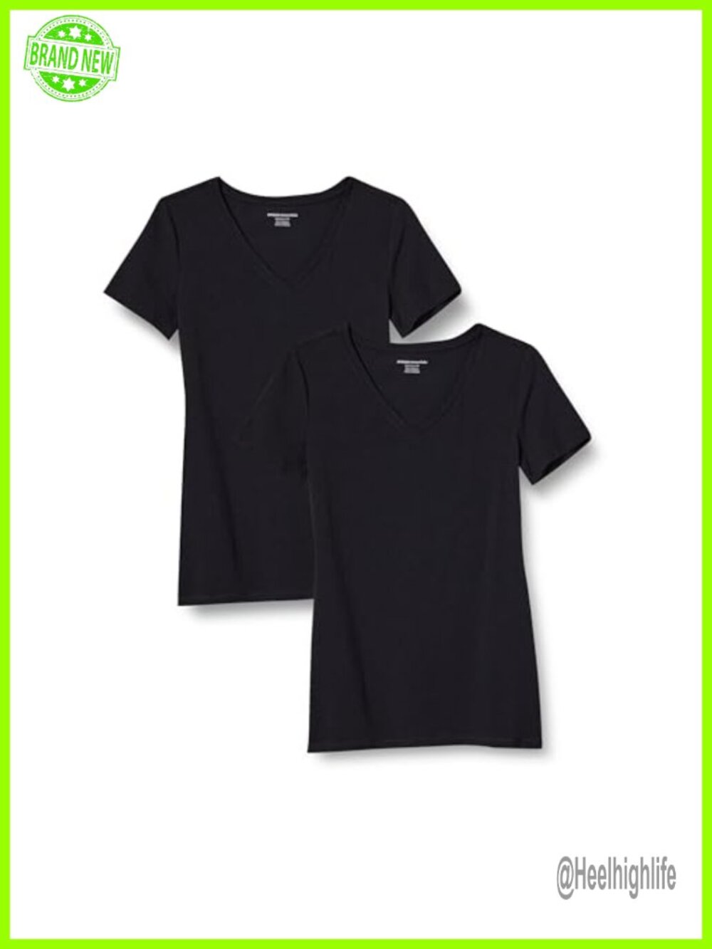 Women's Cotton Modal V-Neck Short Sleeve T-Shirt Regular Fit